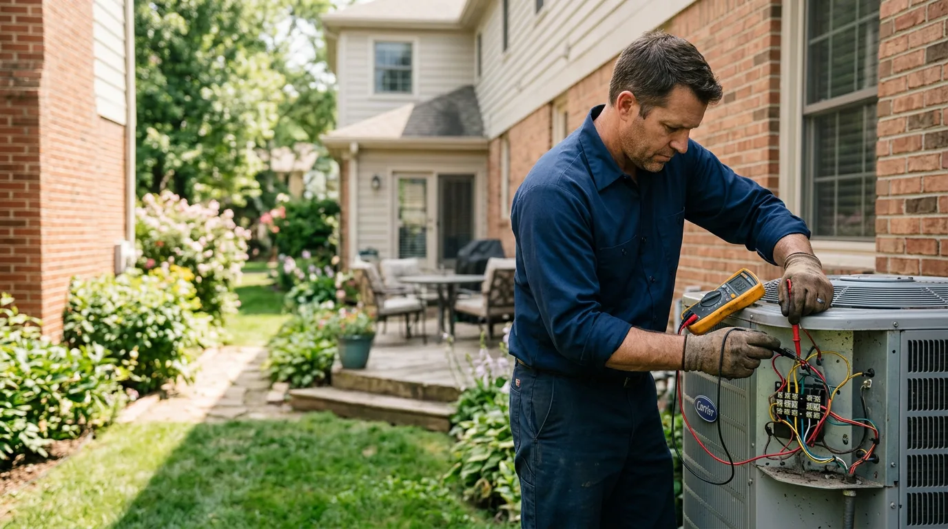 HVAC technician working near Cantonment, FL